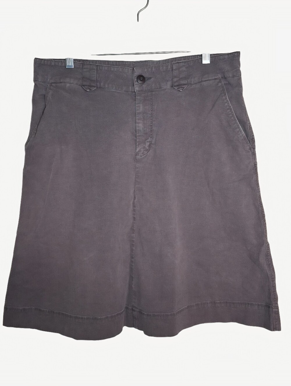 Patagonia A Line Skirt Hemp Organic Cotton Mauve Knee Length Pockets Size 12